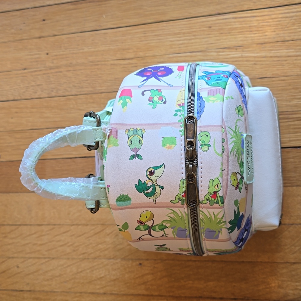 NWT, Loungefly Pokémon Plants Mini Backpack GameStop Exclusive - Picture 6 of 16